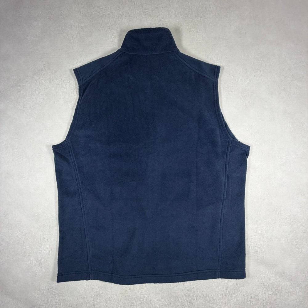NWT Columbia Mens Large Steens Mountain Fleece Vest Navy Blue Full Zip - Picture 8 of 9